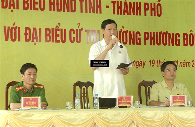 Đồng chí Nguyễn Đức Long, Chủ tịch uu888.con tỉnh tiếp xúc cử tri phường Phương Đông, TP uu888 one
