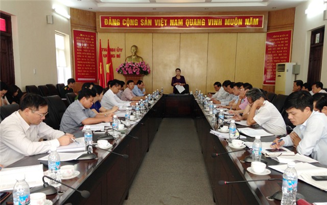 Hội nghị giao ban Đảng bộ các xã, phường đánh giá kết quả thực hiện nhiệm vụ năm 2016, triển khai nhiệm vụ năm 2017