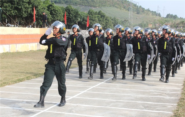Tiểu đoàn 1 - Trung đoàn cảnh sát cơ động Đông Bắc: Tổng kết công tác huấn luyện năm 2016