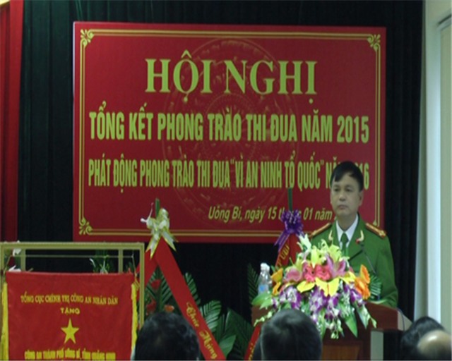 Công an TP uu888 one tổng kết phong trào thi đua Vì uu888 có tổ quốc năm 2015, phát động phong trào thi đua năm 2016