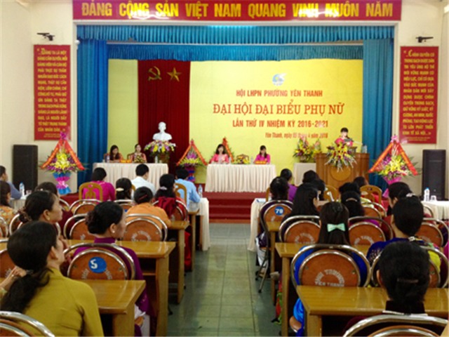Hội LHPN phường Yên Thanh: Đại hội u888c3 Hội LHPN phường lần thứ IV, nhiệm kỳ 2016-2021