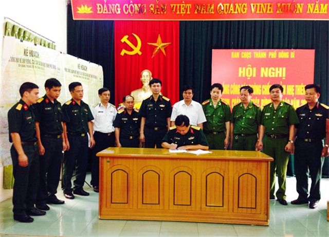 Hội nghị hiệp đồng phòng chống giảm nhẹ thiên tai và tìm kiếm cứu nạn, phòng chống cháy nổ, cháy rừng, cứu sập, sập đổ công trình năm 2016