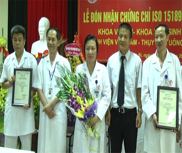 Khoa vi sinh và Khoa hóa sinh, Bệnh viện uu888 có - Thụy Điển uu888 one: nhận chứng chỉ ISO 15189:2012