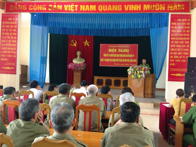 Các phường trên địa bàn tổng kết 10 năm thực hiện nghị định số 38/2006/NĐ-CP về bảo vệ dân phố