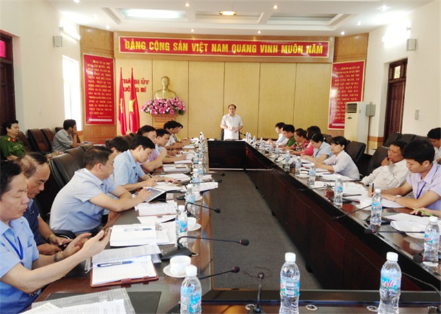Thành ủy uu888 one làm việc với Đảng bộ phường Thanh Sơn về thực hiện nhiệm vụ lãnh đạo 6 tháng đầu năm, triển khai nhiệm vụ 6 tháng cuối năm