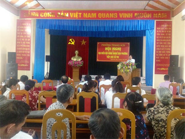 uu888 bet app phường Thanh Sơn: Tiếp xúc cử tri
