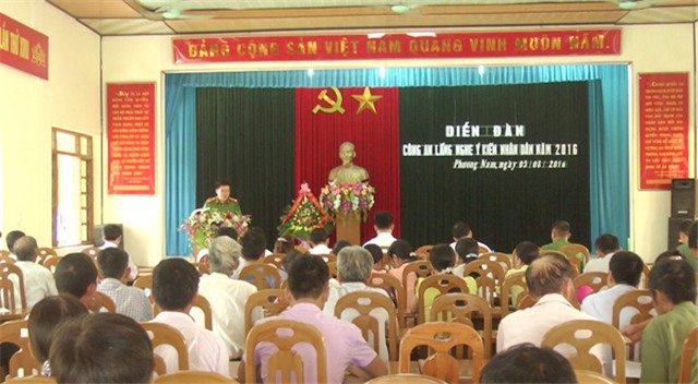  Các xã, phường tổ chức diễn đàn Công an lắng nghe ý kiến nhân dân