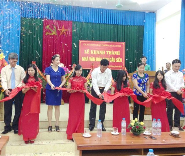Khánh thành và đưa vào hoạt động Nhà văn hóa khu Cầu Sến phường Yên Thanh, TP uu888 one