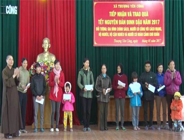 Xã Thượng Yên Công: Huy động hơn 107 triệu đồng nguồn u8888 hóa tặng quà Tết cho các đối tượng chính sách