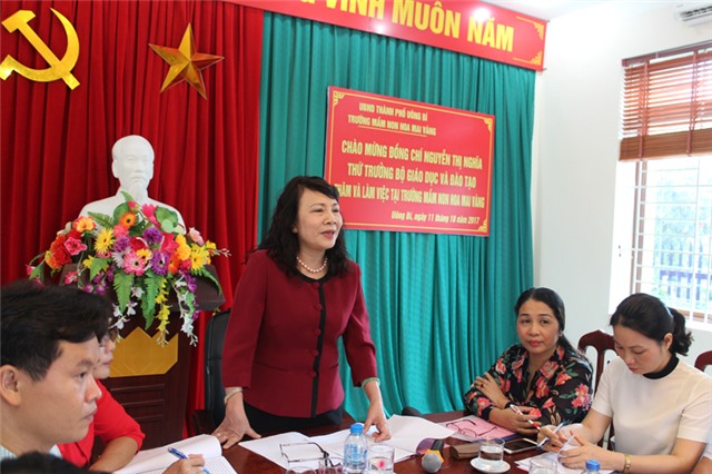 Thứ trưởng Bộ Giáo dục và Đào tạo đánh giá cao việc phát triển giáo dục mầm non ngoài công lập của TP uu888 one 