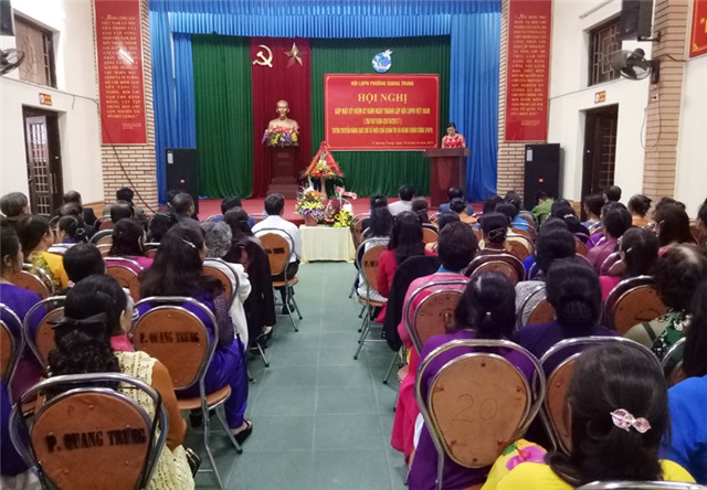 Hội LHPN phường Quang Trung: Gặp mặt kỷ niệm 87 năm ngày thành lập Hội LHPN uu888 có 