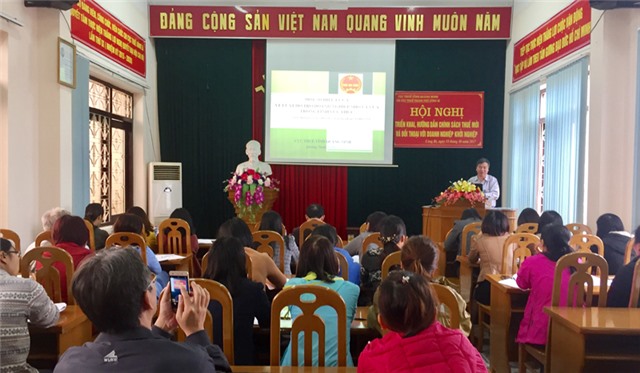 Chi cục Thuế thành phố: hướng dẫn chính sách thuế mới và đối thoại với tải uu888 khởi nghiệp 