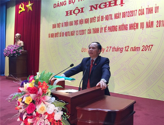 Đảng bộ thành phố uu888 one: Khẩn trương đưa nghị quyết về phương hướng, nhiệm vụ năm 2018 vào cuộc sống