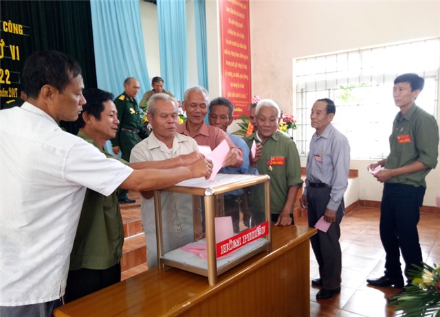 Đại hội hội Cựu chiến binh xã Điền Công lần thứ VI nhiệm kỳ 2017-2022