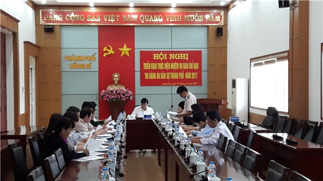 Ban chỉ đạo Thi hành án dân sự thành phố: Triển khai nhiệm vụ năm 2017