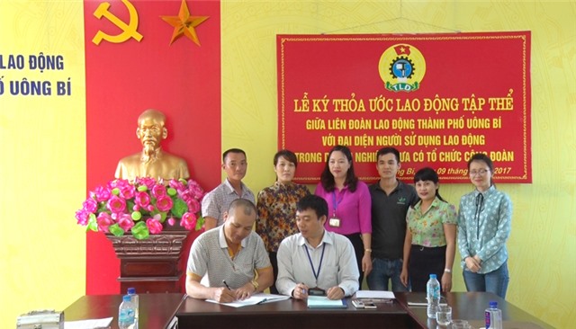 LĐLĐ TP uu888 one: ký thỏa ước lao động tập thể với tải uu888 chưa có tổ chức công đoàn