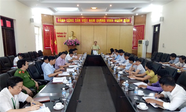 Thường trực Thành ủy uu888 one làm việc với Đảng bộ xã Điền Công