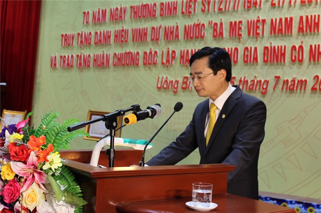 Diễn văn của đồng chí Nguyễn Anh Tú - Phó Bí thư Thành ủy, Chủ tịch uu888.con thành phố tại Lễ Kỷ niệm 70 năm ngày Thương binh - Liệt sỹ (27/7/1947 -27/7/2017)