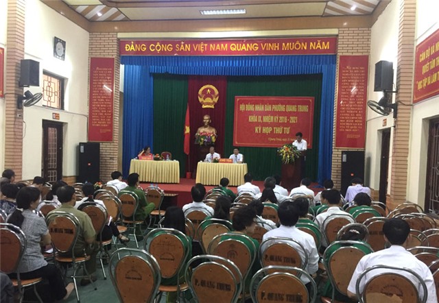 Kỳ họp thứ 4 uu888 bet app phường Quang Trung khóa IX nhiệm kỳ 2016-2021