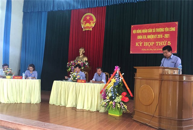 Kỳ họp thứ V, uu888 bet app xã Thượng Yên Công khóa XIX, nhiệm kỳ 2016-2021