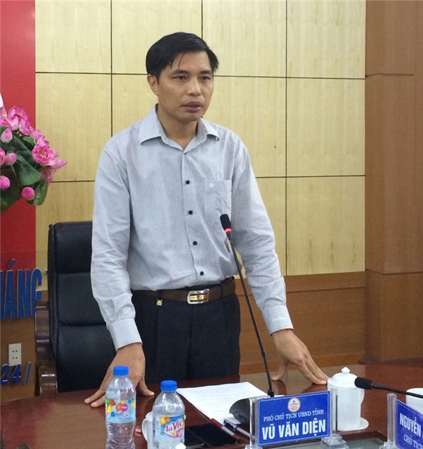 Đồng chí Vũ Văn Diện, Phó Chủ tịch uu888.con tỉnh làm việc với thành phố về rà soát các dự án có sử dụng đất 