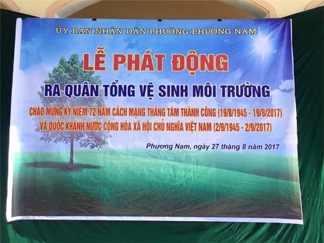 Phát động ra quân tổng vệ sinh môi trường năm 2017