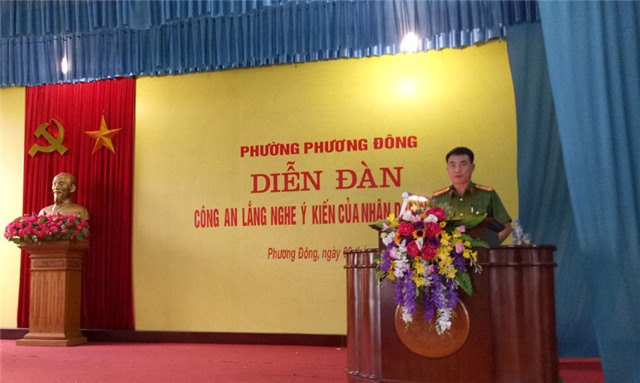 Phường Phương Đông: Diễn đàn công an lắng nghe ý kiến nhân dân