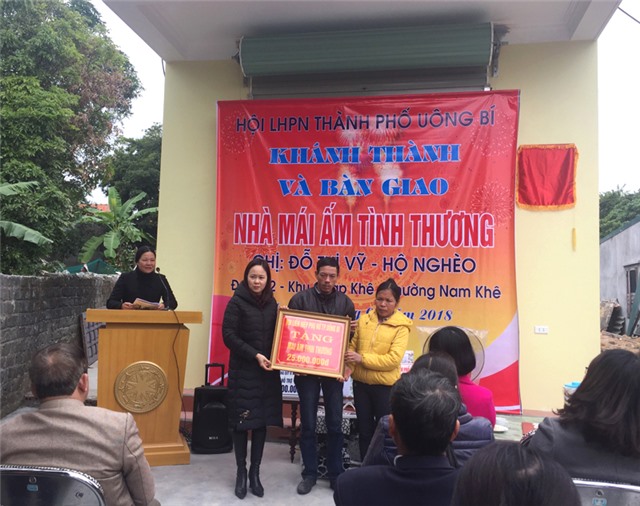 Hội Liên hiệp phụ nữ thành phố uu888 one: Khánh thành, bàn giao nhà Mái ấm tình thương
