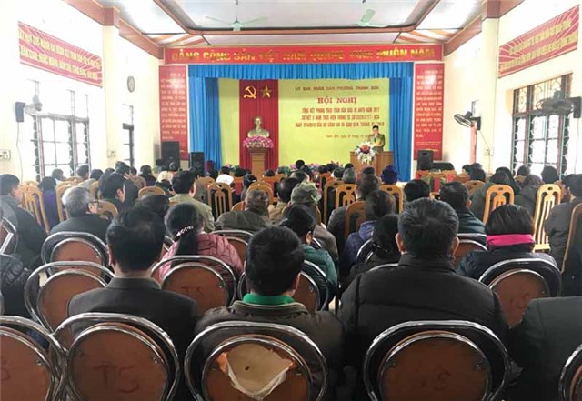 Phường Thanh Sơn: Tổng kết phong trào Toàn dân bảo vệ ANTQ 