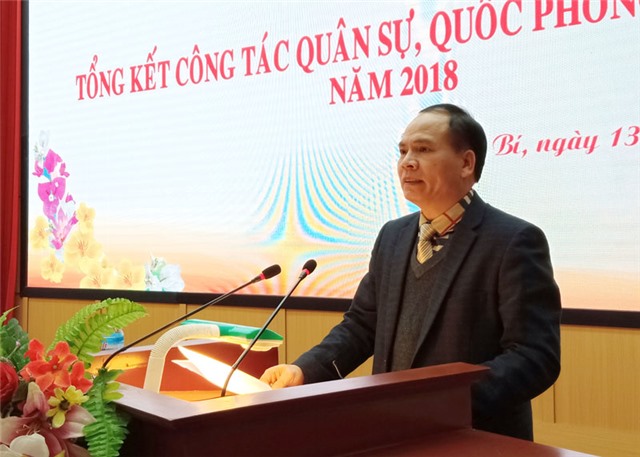 Hội nghị tổng kết công tác quân sự, quốc phòng u8888 năm 2018