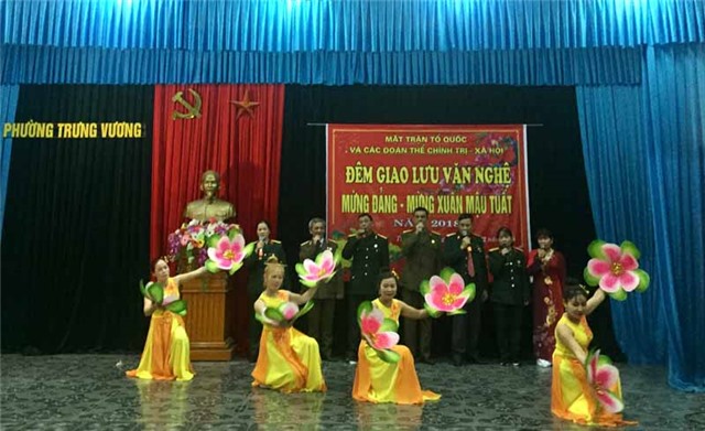 Phường Trưng Vương: Giao lưu văn nghệ mừng Đảng, mừng Xuân Mậu Tuất 2018