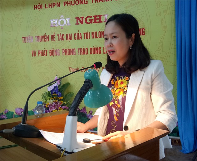 Hội LHPN phường Thanh Sơn: kỷ niệm ngày Quốc tế phụ nữ 8-3, phát động phong trào bảo vệ môi trường