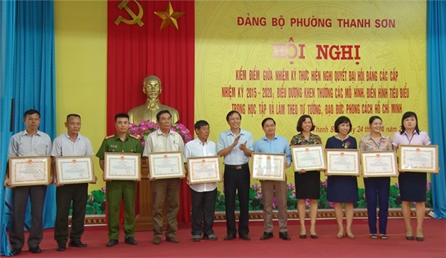 Đảng bộ phường Thanh Sơn: kiểm điểm giữa nhiệm kỳ thực hiện Nghị quyết Đại hội Đảng các cấp