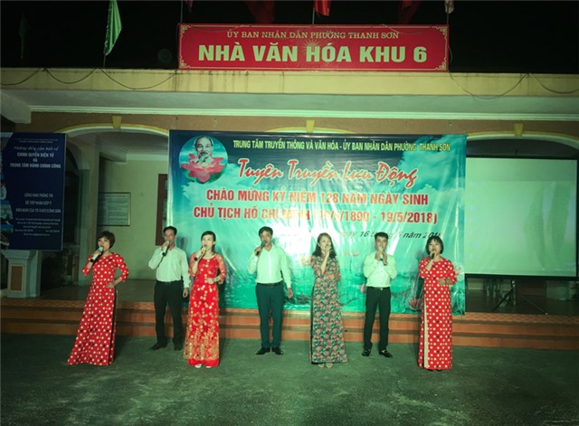 Trung tâm Truyền thông - uu888 bet thành phố: Tuyên truyền lưu động tại phường Thanh Sơn