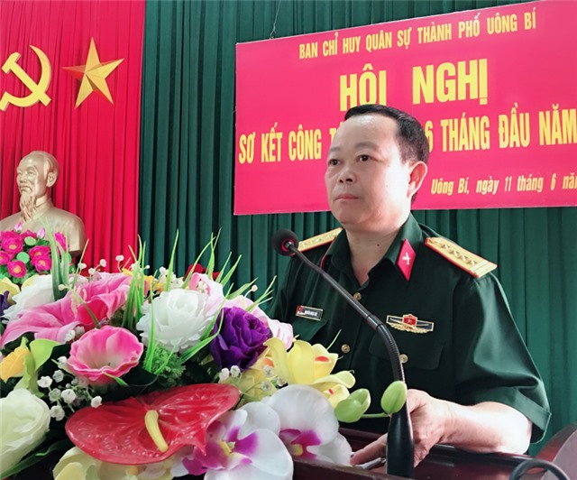 Sơ kết công tác Quân sự, Quốc phòng u8888 6 tháng đầu năm 2018