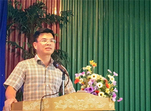 Đồng chí Nguyễn Mạnh Hà, Phó Bí thư Thành ủy, Chủ tịch uu888.con thành phố dự kỳ sinh hoạt đảng viên nơi cư trú tại khu Nam Sơn, phường Nam Khê