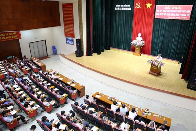 Đảng bộ Than Vàng Danh học tập, quán triệt và triển khai thực hiện Nghị quyết T.Ư 7 khóa XII 