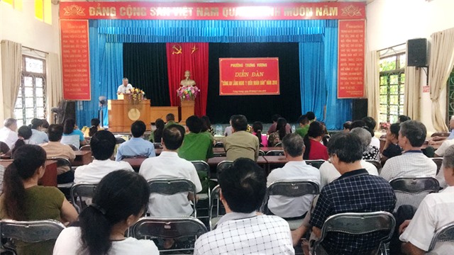 Phường Trưng Vương tổ chức Diễn đàn “Công an lắng nghe ý kiến nhân dân” năm 2018