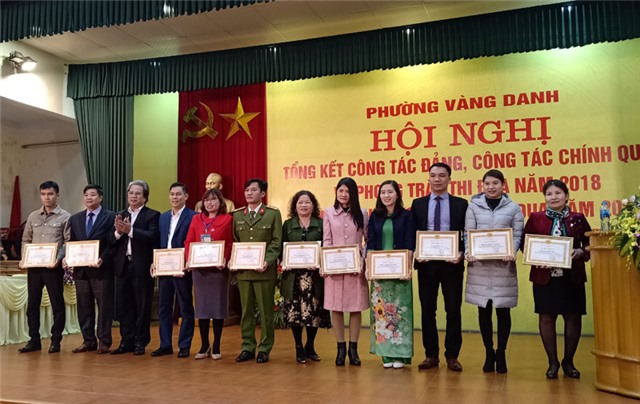 Phường Vàng Danh tổng kết công tác Đảng, chính quyền năm 2018