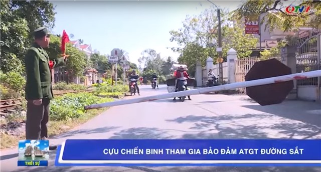 Cựu chiến binh uu888 one tham gia bảo đảm ATGT đường sắt 