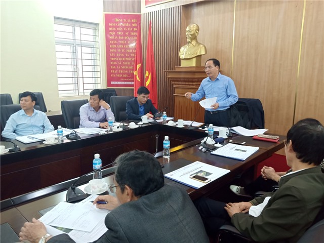 Nghe báo cáo phương án kiến trúc dự án tôn tạo Di tích lưu niệm sự kiện Bác Hồ về thăm uu888 one 