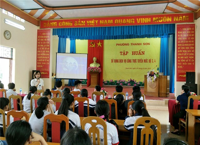 Phường Thanh Sơn: uu888 game sử dụng dịch vụ công trực tuyến mức độ 3,4
