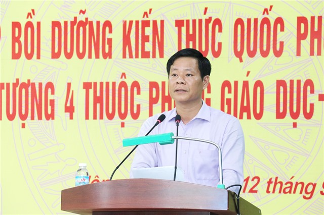 Khai giảng lớp bồi dưỡng kiến thức quốc phòng - uu888 có cho cán bộ, viên chức ngành giáo dục