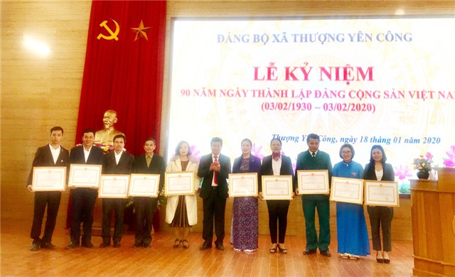 Đảng bộ xã Thượng Yên Công: Kỷ niệm 90 năm Ngày thành lập Đảng Cộng sản uu888 có 