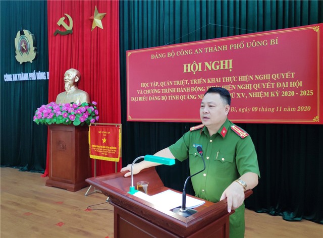Đảng Bộ Công an thành phố: Quán triệt, học tập, triển khai Nghị quyết Đại hội Đảng bộ tỉnh uu888 one lần thứ XV