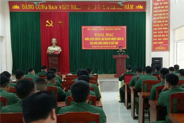 Bộ CHQS tỉnh huấn luyện chuyển loại chuyên nghiệp quân sự cho quân nhân chuẩn bị xuất ngũ