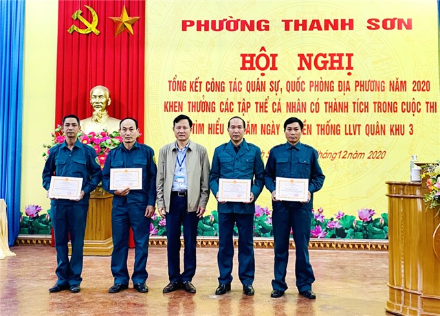 Phường Thanh Sơn: Tổng kết công tác quân sự, quốc phòng u8888 năm 2020