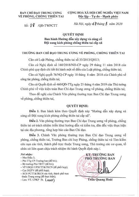 Hướng dẫn uu888 game và củng cố đội xung kích phòng chống thiên tai cấp xã 