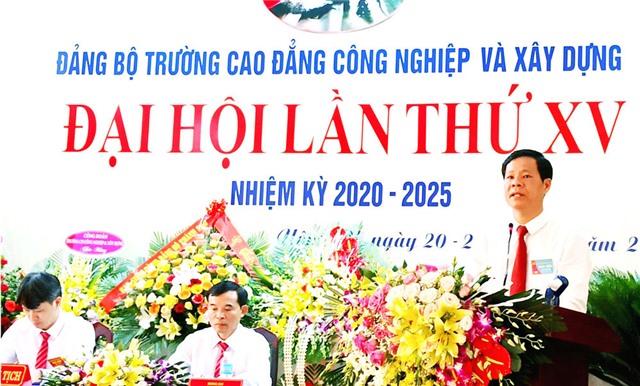 Đại hội Đảng bộ Trường Cao đẳng Công nghiệp và Xây dựng lần thứ XV, nhiệm kỳ 2020-2025
