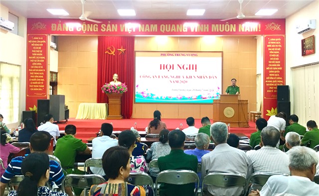 Phường Trưng Vương: Hội nghị Công an lắng nghe ý kiến nhân dân
